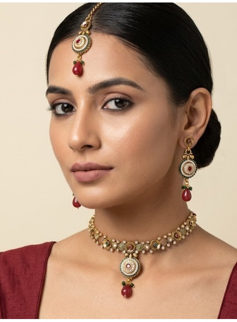 Polki Necklace Set