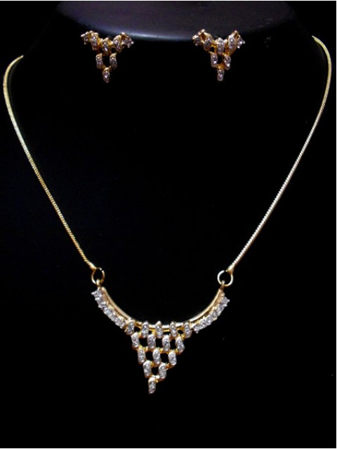 American Diamond Pendant set | Fashion 