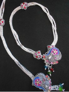Meena Silver Anklet