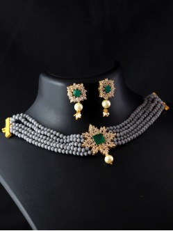 Jaipuri AD Necklace Set