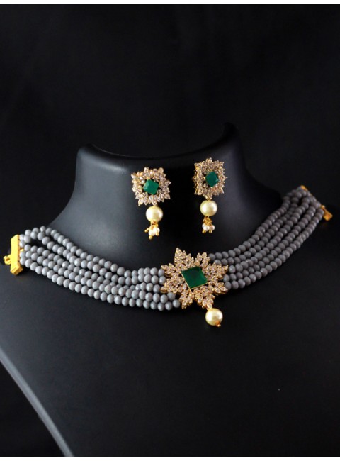 Jaipuri AD Necklace Set
