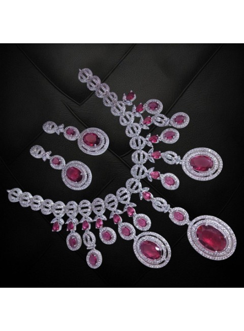 CZ Necklace Set